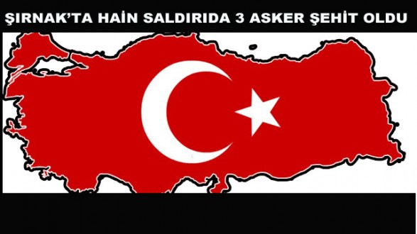 HAİN SALDIRIDA 3 ASKER ŞEHİT OLDU