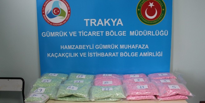 Hamzabeyli Sınır Kapısı’nda 100 Bin Adet Ecstasy Ele Geçirildi