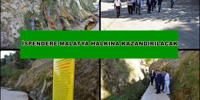 İspendere, Malatya Ve Bölge Halkına Kazandırılacak