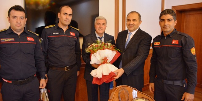 İtfaiye Personelinden Vali Kaban’a Ziyaret