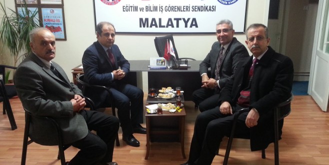 MALATYA BARO BAŞKANI ENVER HAN”DAN EĞİTİM İŞ MALATYA ŞUBESİNE ZİYARET