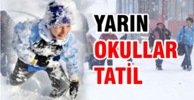 MALATYA'DA KAR TATİLİ UZATILDI