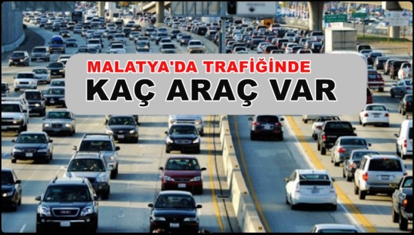 Malatya'da Trafiğe Kayıtlı Araç Sayısı