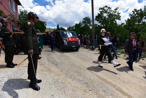 MALATYA ŞEHİDİNİ UĞURLADI