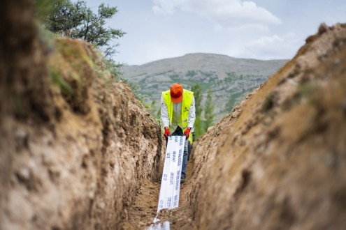 Maski’den 4 Mahalleye 6 Bin 950 Metrelik İçmesuyu Hattı