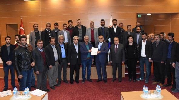 Mesleki Yeterlilik Belgesi Teslimi Yapıldı