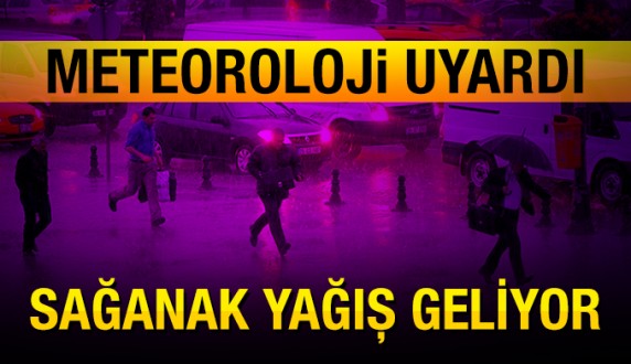 Meteoroloji Yine Uyardı,"Gökgürültülü Sağanak Yağış ve Dolu"