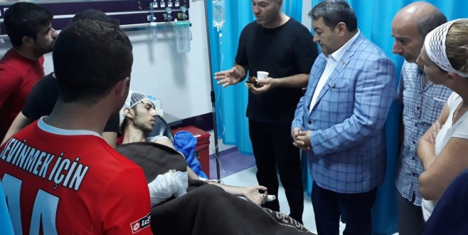 MHP'li Fendoğlu'ndan, yaralanan taraftarlara ziyaret