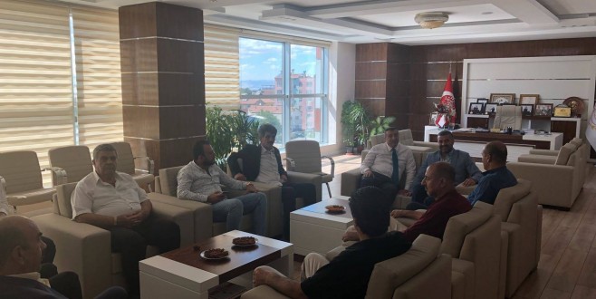 MHP Malatya İl Başkanı Avşar MTB Başkanı Özcan'a ziyaret