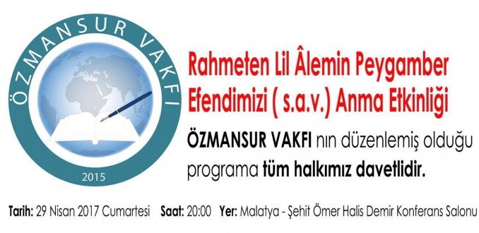 Özmansur Vakfı’ndan Anma Etkinliği