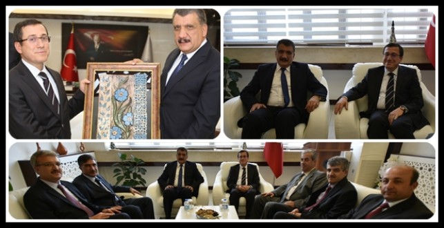 Rektör Kızılay, Başkan Gürkan’a İadeyi Ziyarette Bulundu