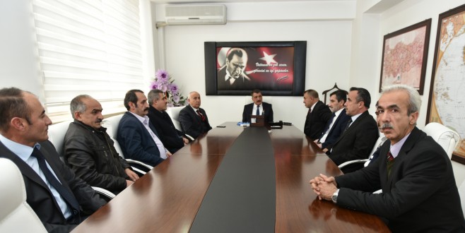 Sendika Başkanları, Başkan Gürkan’ı Ziyaret Etti