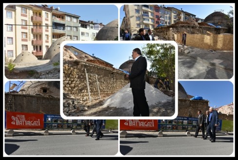 Tarihi Tahtalı Hamamın Restorasyonuna Başlandı