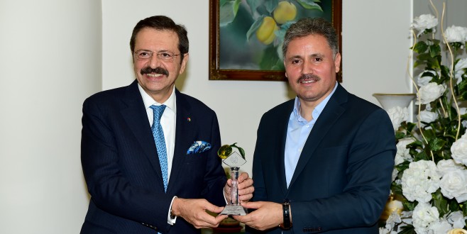 TOBB BAŞKANI HİSARCIKLIOĞLU ÇAKIR&#039;I ZİYARET ETTİ