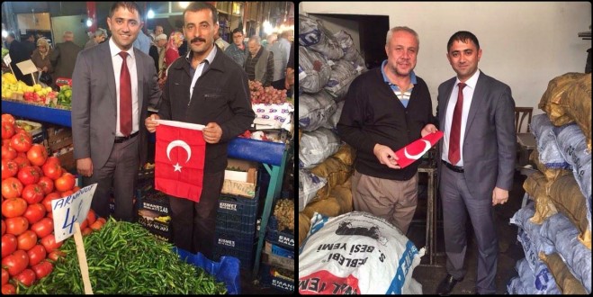 Ülkü Ocakları’ndan Esnafa Ay Yıldız