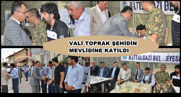 Vali Toprak, Şehit Piyade Üsteğmen Orhan Ünsal’ın Mevlidine Katıldı