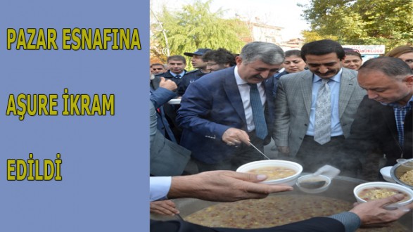 YEŞİLYURT BELEDİYESİ, PAZAR ESNAFINA AŞURE İKRAM ETTİ