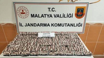 MALATYA’DA  4 BİN 438 SENTETİK HAP ELE GEÇİRİLDİ