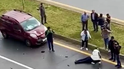 MALATYA’DA YAYAYA ARAÇ ÇARPTI