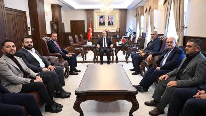 VALİ YAVUZ, MÜSİAD HEYETİYLE GÖRÜŞTÜ