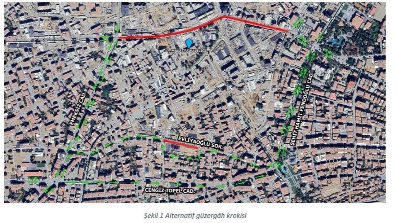 ATATÜRK VE İNÖNÜ CADDESİ GEÇİCİ OLARAK TRAFİĞE KAPATILACAK