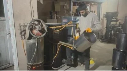 BİNLERCE SOBA KOVASI DARENDE’DE ÜRETİLİYOR