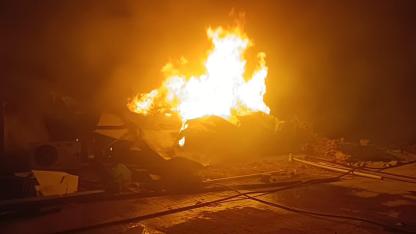 MALATYA’DA TOKİ ŞANTİYESİNDE YANGIN KORKUTTU