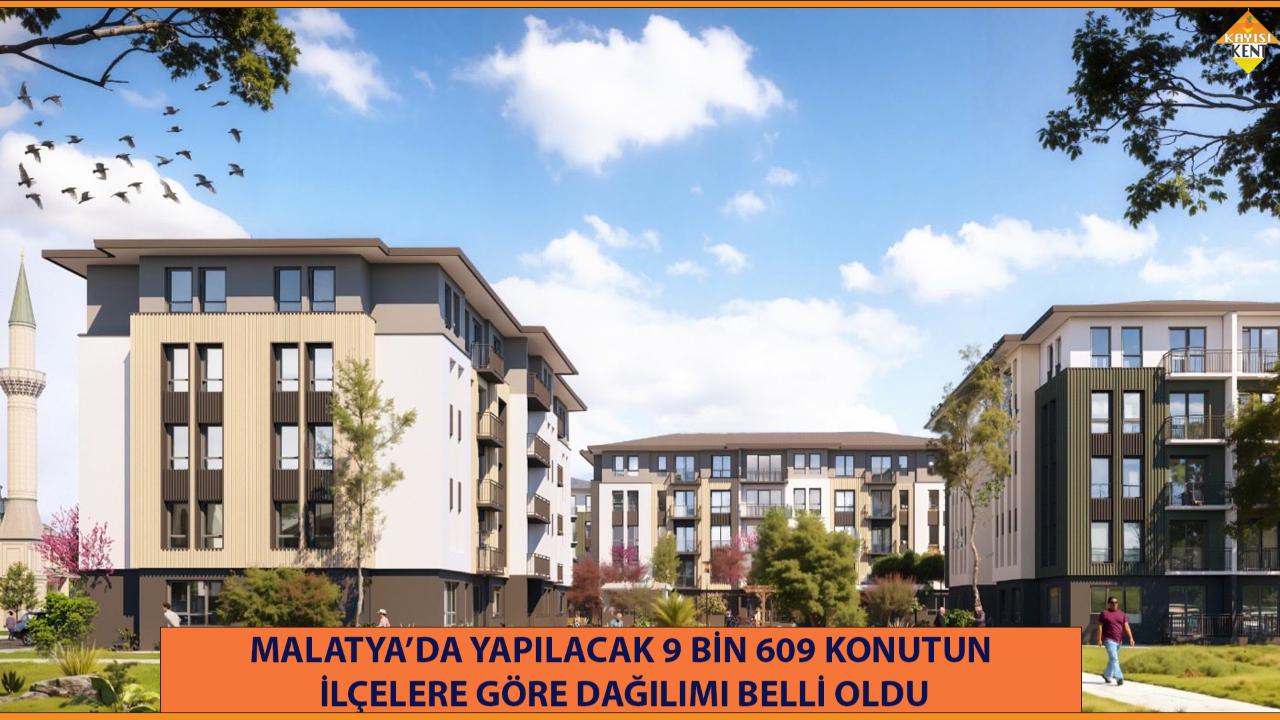 MALATYA’DA YAPILACAK 9 BİN 609 KONUTUN İLÇELERE GÖRE DAĞILIMI BELLİ OLDU