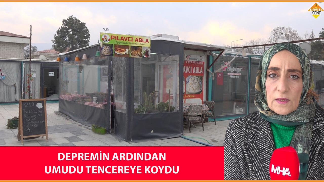 DEPREMİN ARDINDAN UMUDU TENCEREYE KOYDU