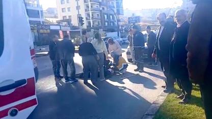 HAFİF TİCARİ ARAÇ YAYAYA ÇARPTI