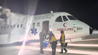 HAVA KUVVETLERİ AMBULANS UÇAĞI ZAMANA KARŞI YARIŞTI