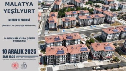 YEŞİLYURT’TA 14 İŞ YERİ İÇİN KURA ÇEKİMİ YAPILACAK