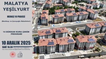 YEŞİLYURT’TA 14 İŞ YERİ İÇİN KURA ÇEKİMİ YAPILACAK