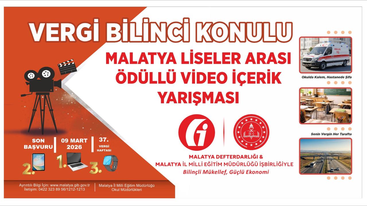 “VERGİ BİLİNCİ KONULU VİDEO İÇERİK YARIŞMASI” YAPILACAK