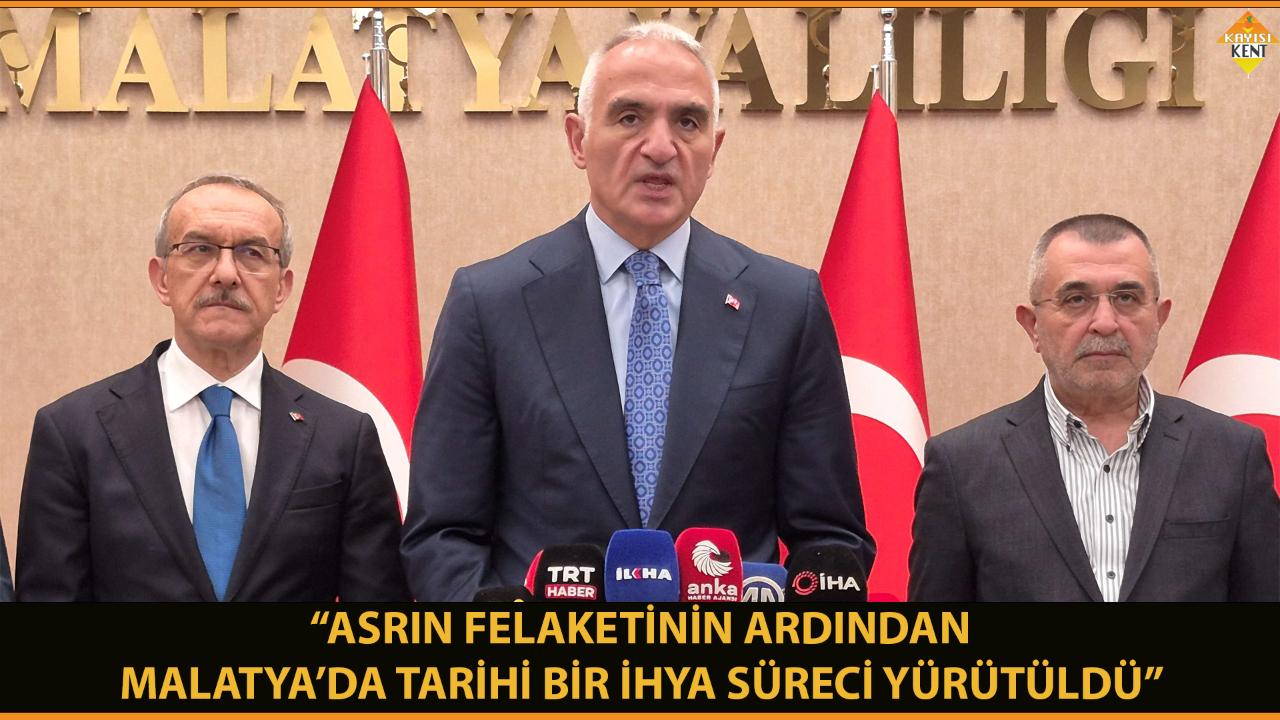 “ASRIN FELAKETİNİN ARDINDAN MALATYA’DA TARİHİ BİR İHYA SÜRECİ YÜRÜTÜLDÜ”