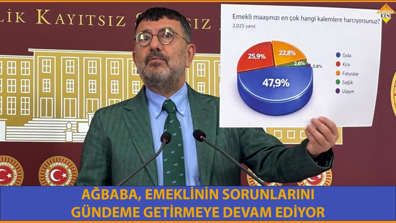 AĞBABA, EMEKLİNİN SORUNLARINI GÜNDEME GETİRMEYE DEVAM EDİYOR