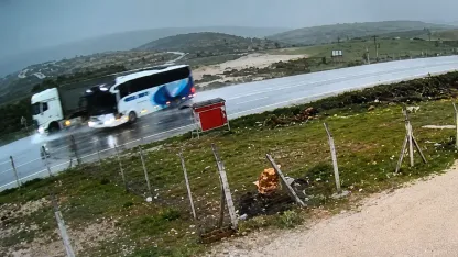 Doğanşehir’deki Otobüs Kazasının Görüntüleri Ortaya Çıktı