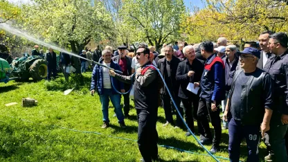 Hekimhan’da Üreticilere Sıvı Solucan Gübresi Desteği