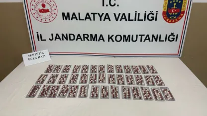 Malatya’da Uyuşturucu Operasyonu: 550 Hap Ele Geçirildi