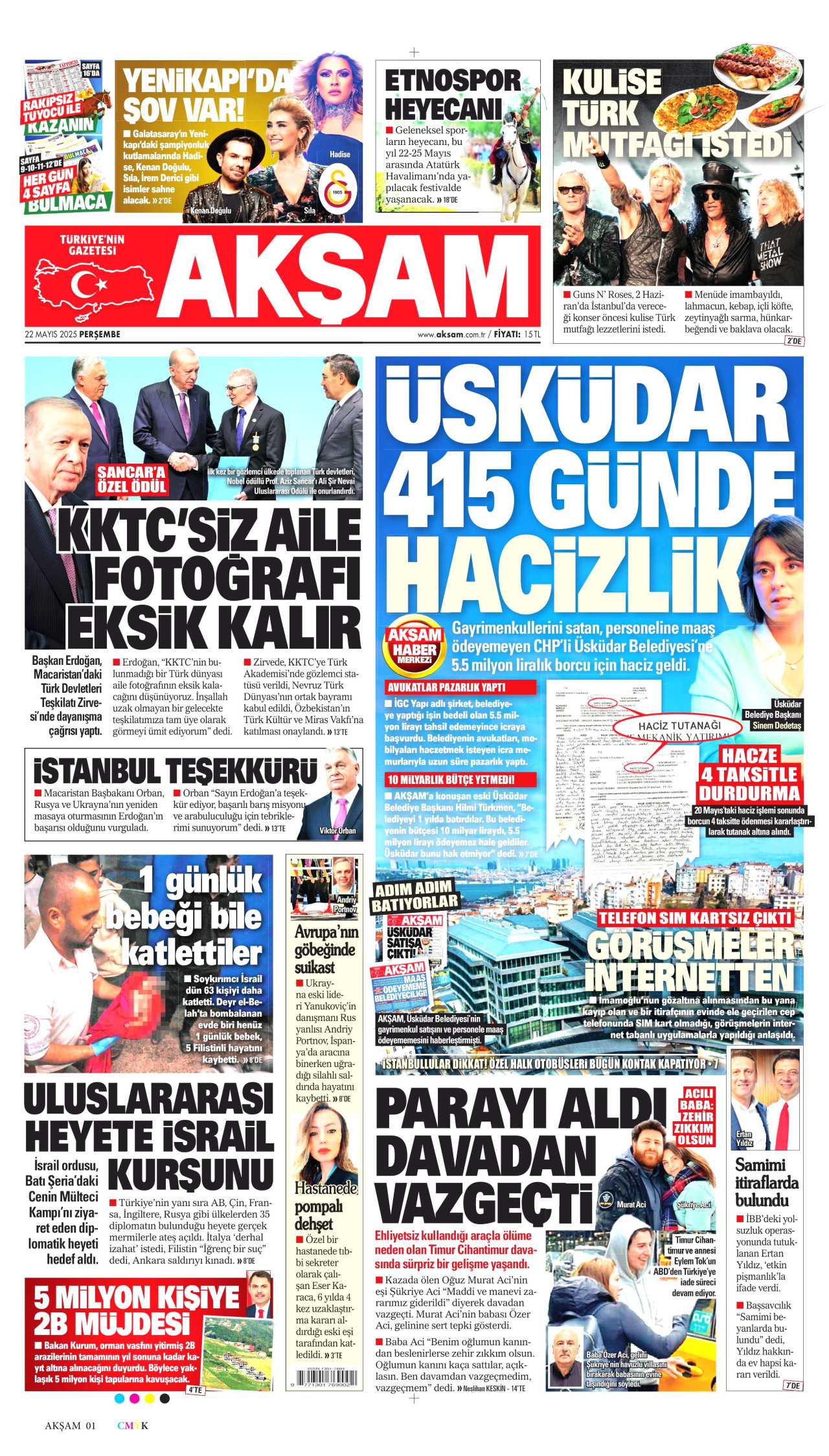 AKŞAM Gazete Manşeti