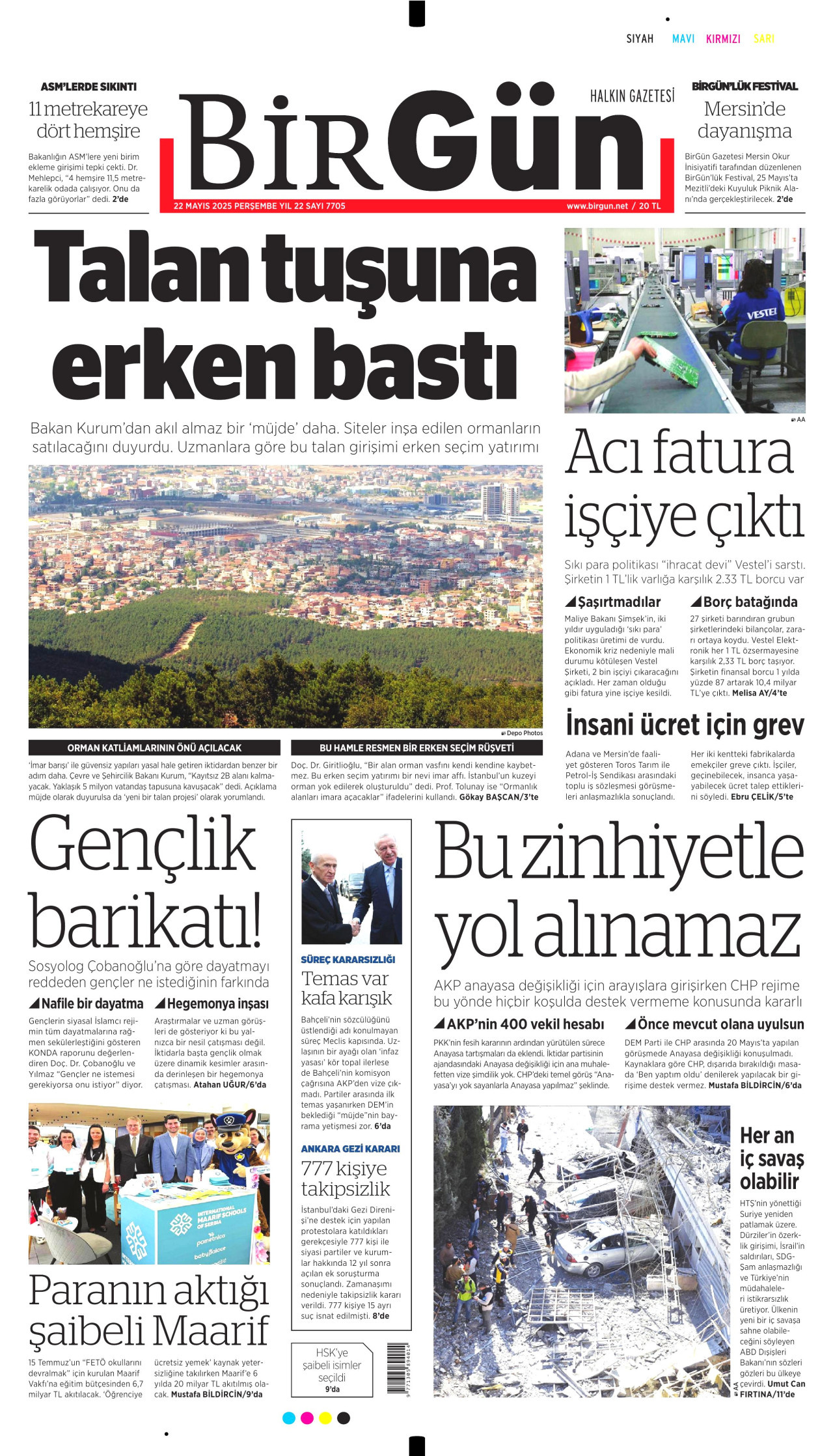 BİRGÜN Gazete Manşeti