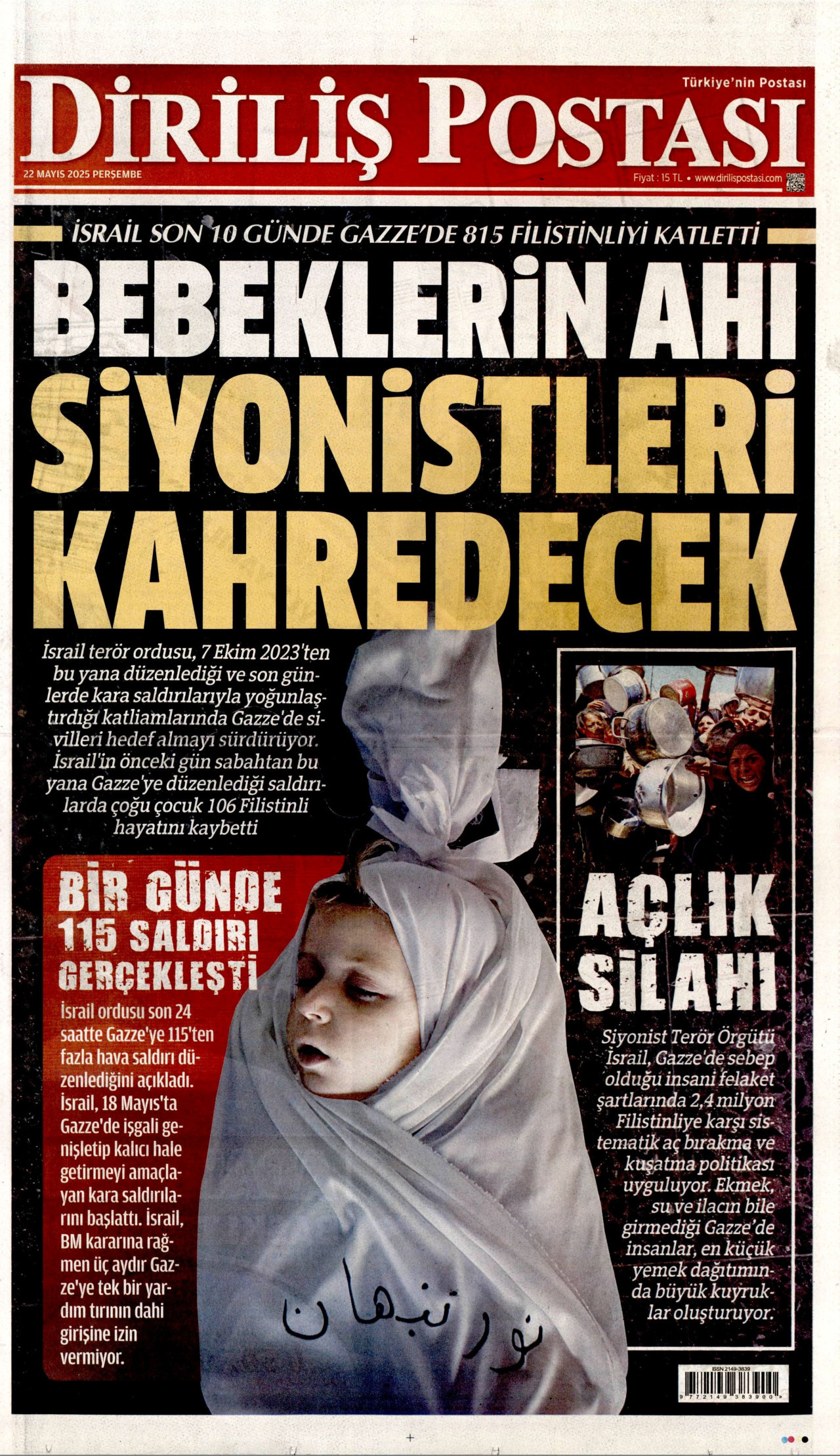 DİRİLİŞ POSTASI Gazete Manşeti