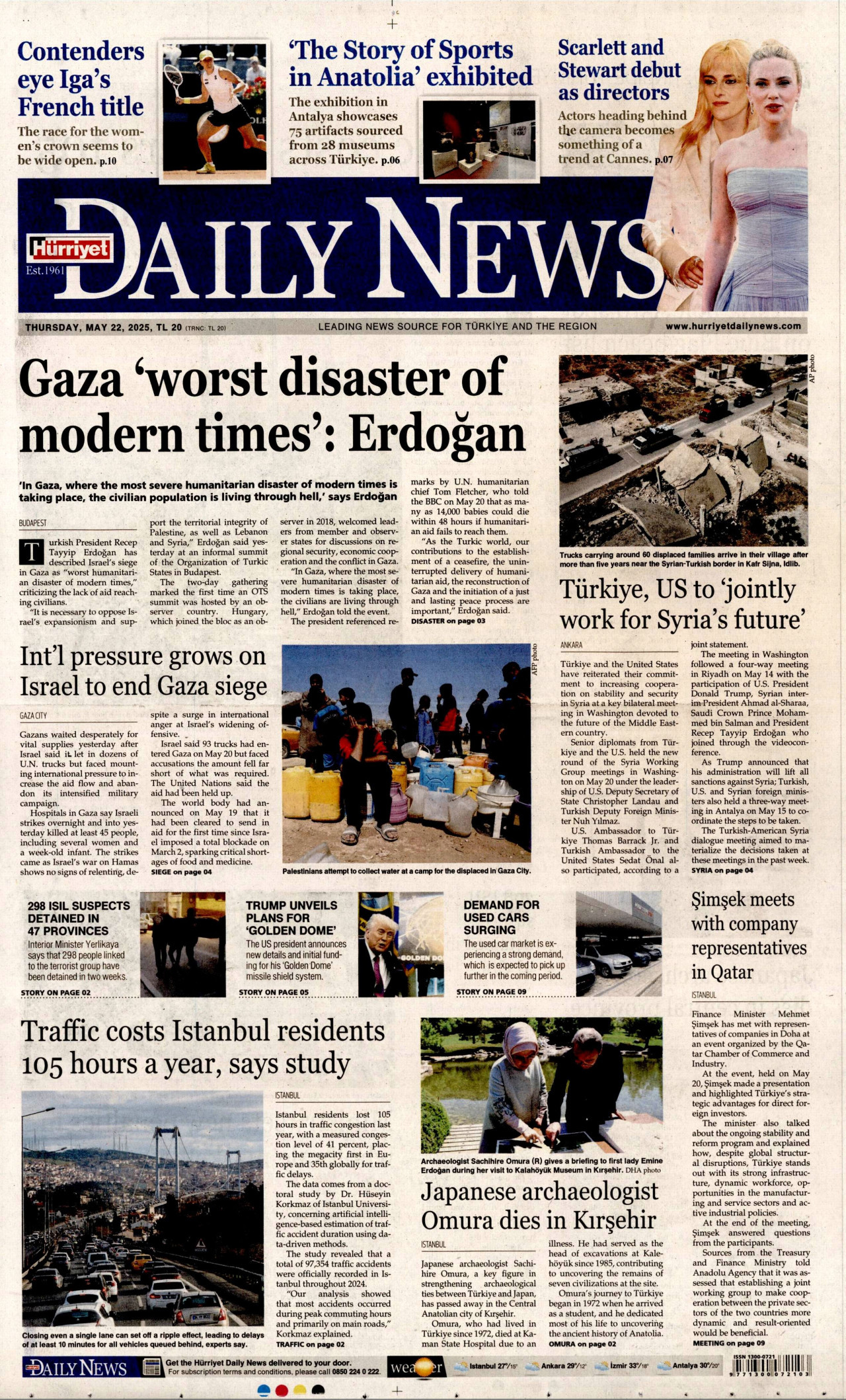 HÜRRİYET DAİLY NEWS Gazete Manşeti