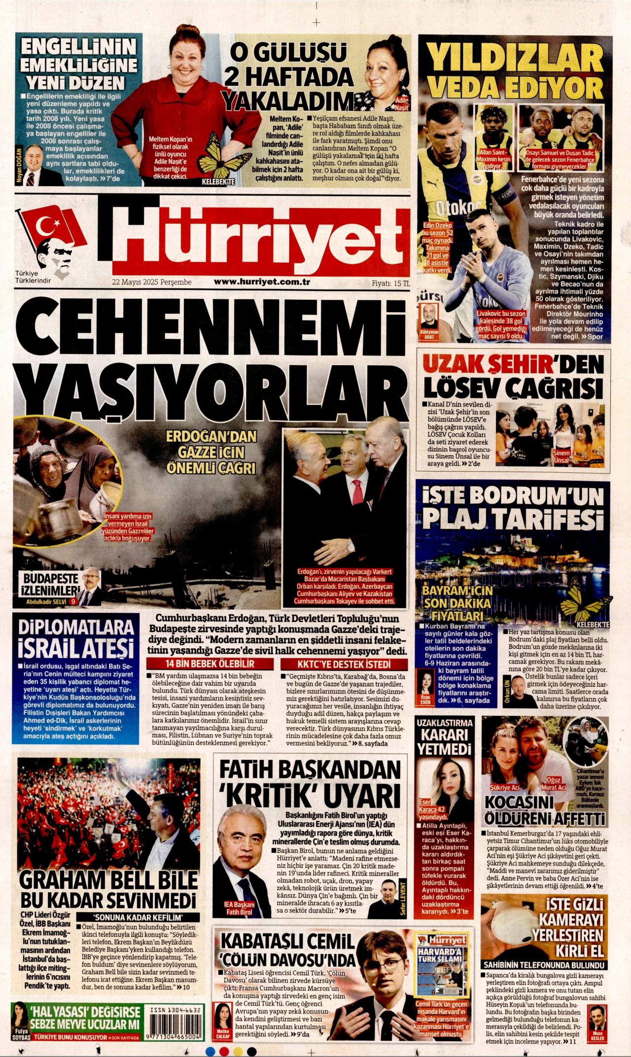 HÜRRİYET Gazete Manşeti