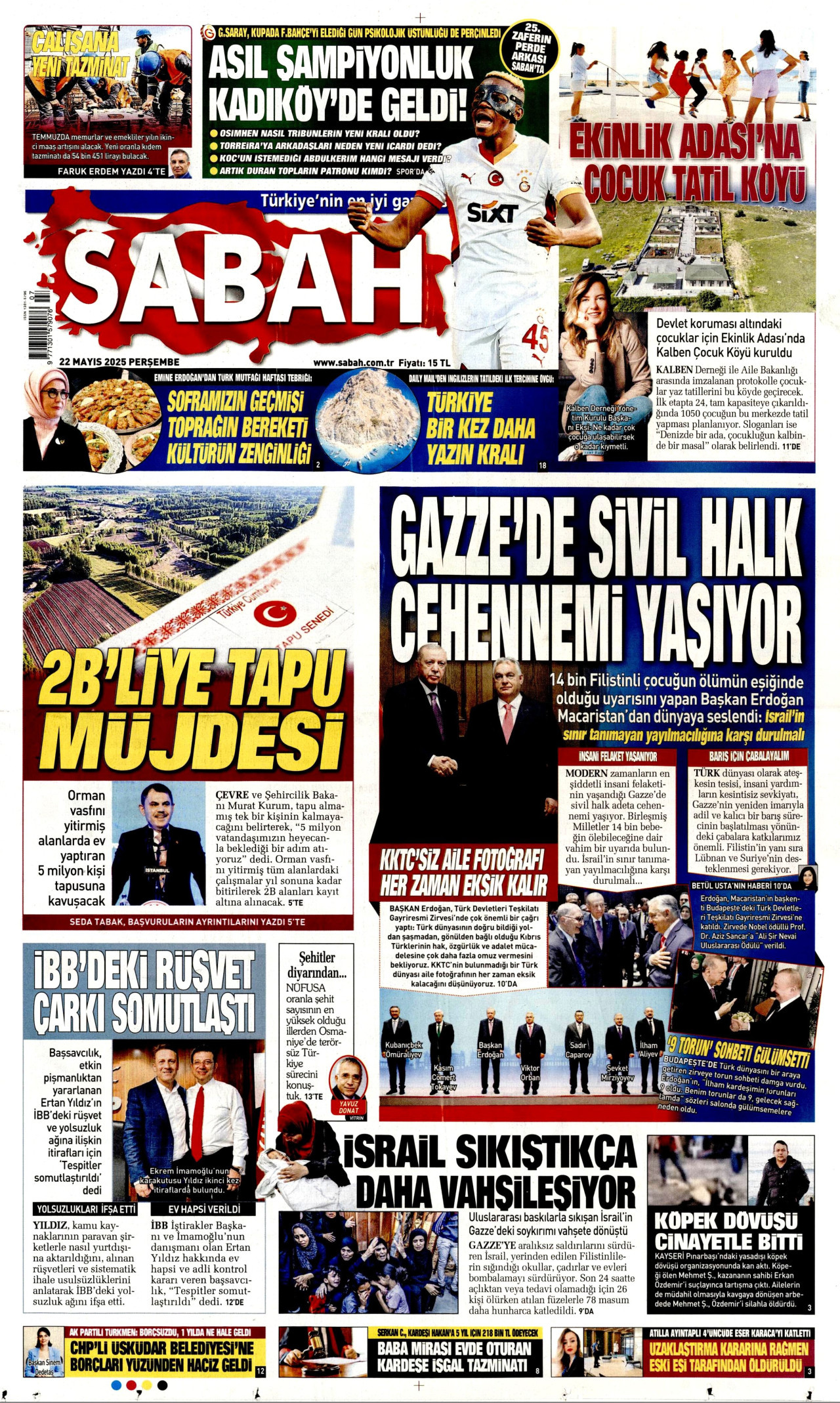SABAH Gazete Manşeti
