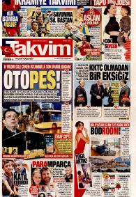 TAKVİM Gazete Manşeti