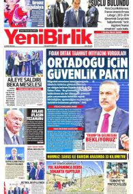 Yeni Birlik Gazetesi Gazete Manşeti